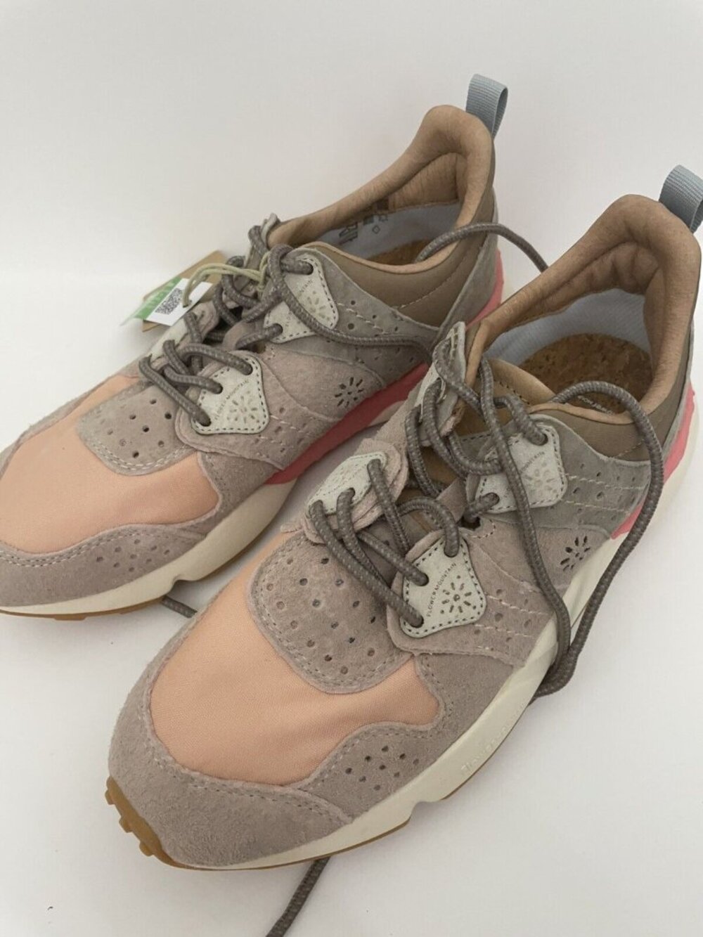 Flower Mountain CORAX WOMAN Pink Technical Fabric and Suede Sneakers Sz 38 US 7 - Picture 6 of 8